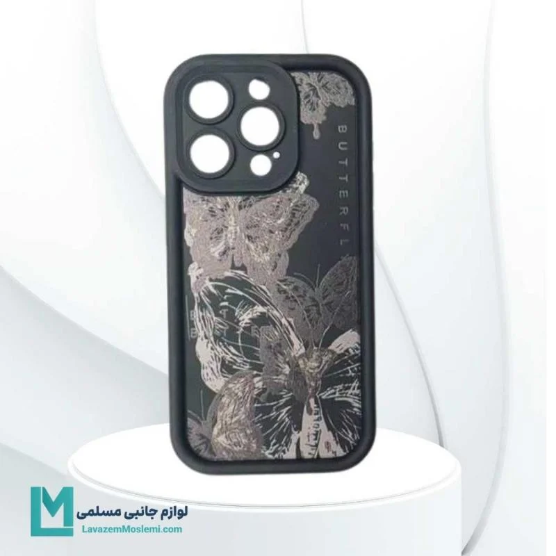 قاب گوشی پروانه ای C1163 - لوازم جانبی مسلمی گارد فانتزی دخترانه با پروانه