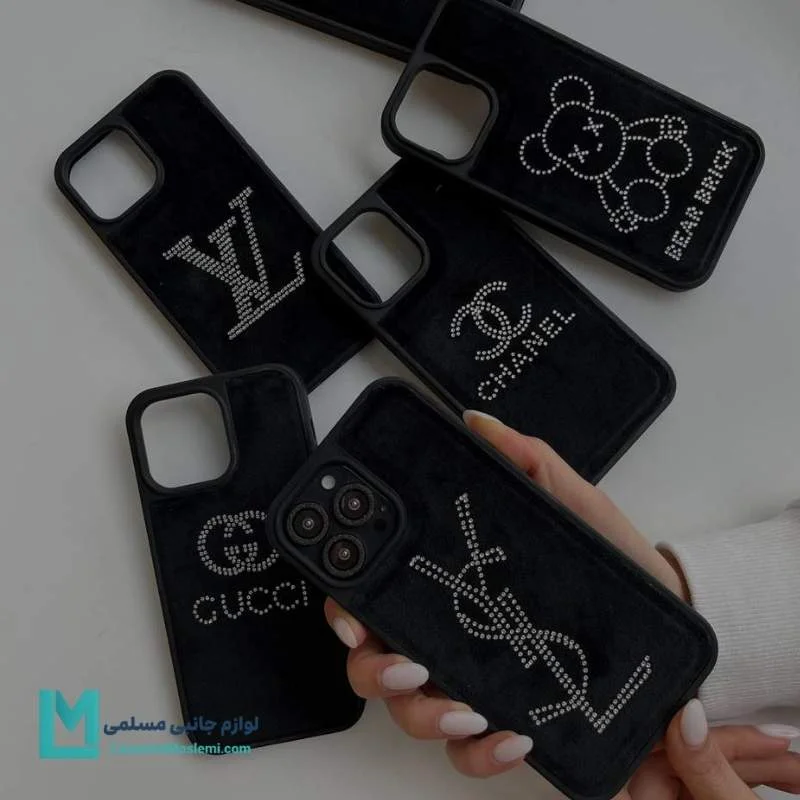 کاور گوشی مخمل نگین دار