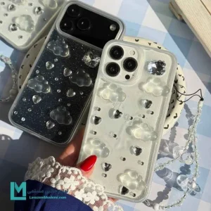 قاب گوشی فانتزی ابر شاینی آویزدار کد C2097 | لوازم جانبی مسلمی - لوازم جانبی مسلمی قاب گوشی فانتزی ابر شاینی آویزدار