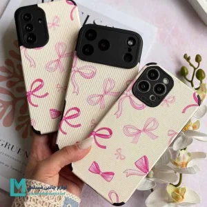 کاور دخترانه کبریتی طرح پاپیون صورتی کد C3048 | لوازم جانبی مسلمی - لوازم جانبی مسلمی کاور دخترانه کبریتی طرح پاپیون صورتی