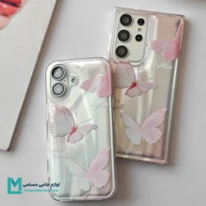 قاب گوشی پروانه صورتی