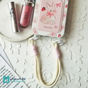 قاب گوشی دخترانه خرگوش و توت فرنگی کدC3881 | لوازم جانبی مسلمی
